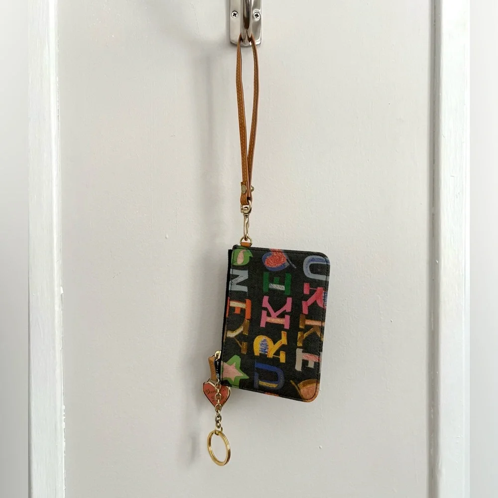 Dooney & Bourke Logo Wristlet with Charm - Picture 5 of 5